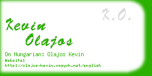 kevin olajos business card